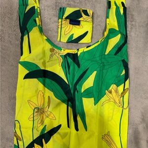 BAGGU Standard Baggu Reusable store Bag - Yellow and Green Floral